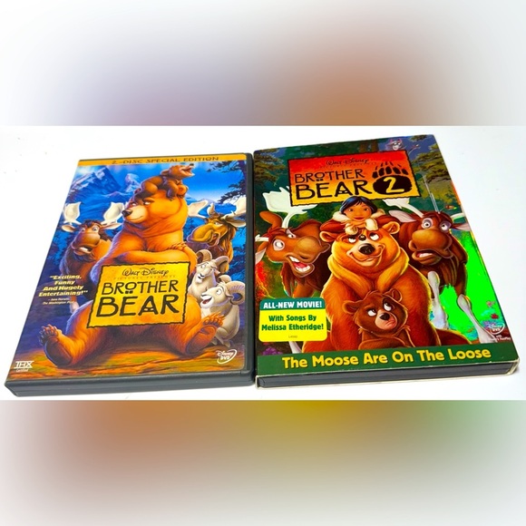 Disney’s Brother Bear 2 Movie Bundle. Includes 1 & 2 - Picture 1 of 5